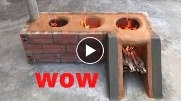 3-in-1 smart wood stove