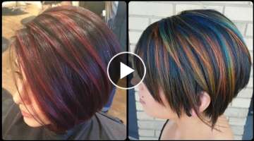 Very Stylish Fine Stacked Bob Haircuts And Hair Color Highlights Ideas For Ladies 2022-2023