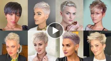Pixie Cuts For Older Women 2022 | Grey Short Pixie Haircuts Ideas