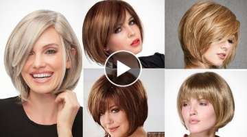 Newest Short Bob Haircuts For Ladies Over 40-50-60 Year To Look Stunning 2022