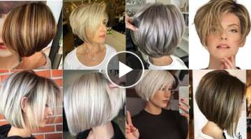 Exemplary Short Bob| Haircuts| And Hairstyles| For Women's| With Straight Hair 2022 ||