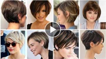 Best Short HairCuts For Women Over 40 2022-2023// Short Hairstyles With Unique Hair Color Ideas