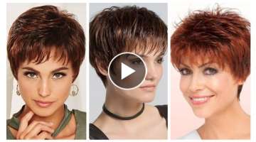 Classy Look Short Pixie Haircuts & Hair Dye Color Ideas For Women Any Age 30-40 Viral Images 2022