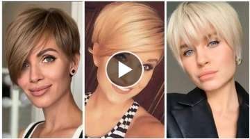 Homecoming 38+ Eye catching#shorthaircut with #hairdye Coloreds ???? Women Hottest Over Ages 45+...