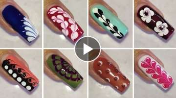 Easy nail designs for beginners || Nail art for long nails #naildesign #nailart #easynailart