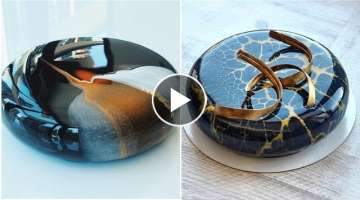 Chocolate Mirror Glaze Cake Recipe | Cake Decorating Video
