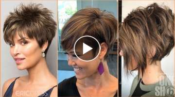 Long Layered Pixie Haircut Style For Women's Any Ages 40-50-60 | Short Pixie Haircut Style For Wo...