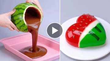 Delicious Watermelon Cake Decorating Idea | Amazing Birthday Cake Tutorial
