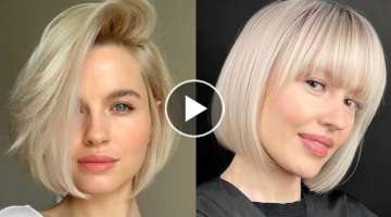 35 Best Trendy Short Bob Haircuts & Hair Color Trends For Women To Look Stylish 2022