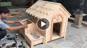 Amazing Woodworking Project Ideas From Old Pallets // Build A Wooden House For Your Dog - DIY!