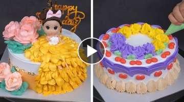 Beautiful Cake Decorating Ideas For Birthday | Satisfying Chocolate Cake Recipes | Tips Decoratin...
