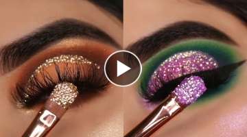 22 Glitter Eye Makeup Looks & Ideas | Eye Shadow Tutorials Compilation