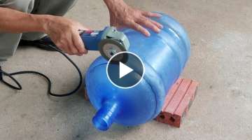 DIY wood stove - Ideas to make a wood stove from old plastic bottles