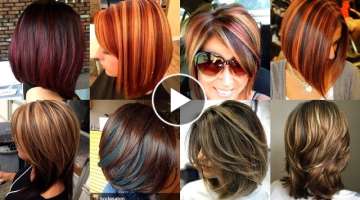 Homecoming Bob Haircuts For Fine Hair /Short Hair Hairstyles & Trendy Hair Color Ideas 2023-2024