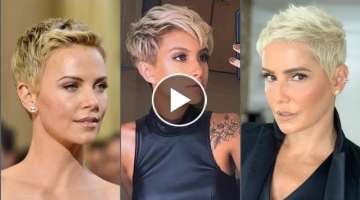 Amazing Golden Short Pixie Haircut Ideas | Bob Cut New Trending 2021