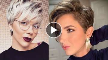 Awesome short haircut ideas for women's over 40/women's short pixie haircut style/Boy cut for gir...